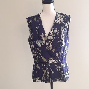 Oscar de la Renta Silk Reversible Top